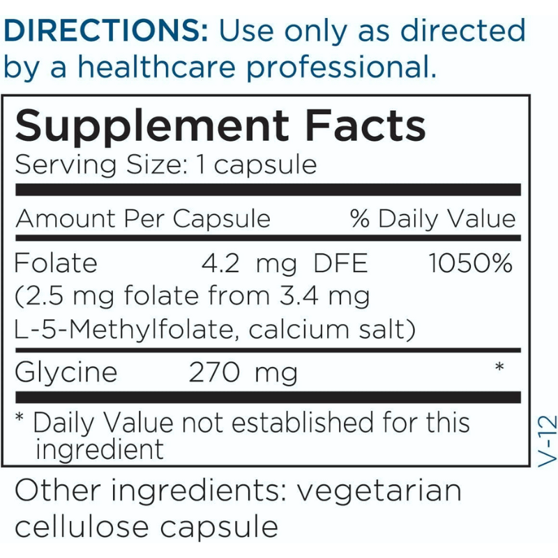 Methylfolate (2.5mg) | Metabolic Maintenance