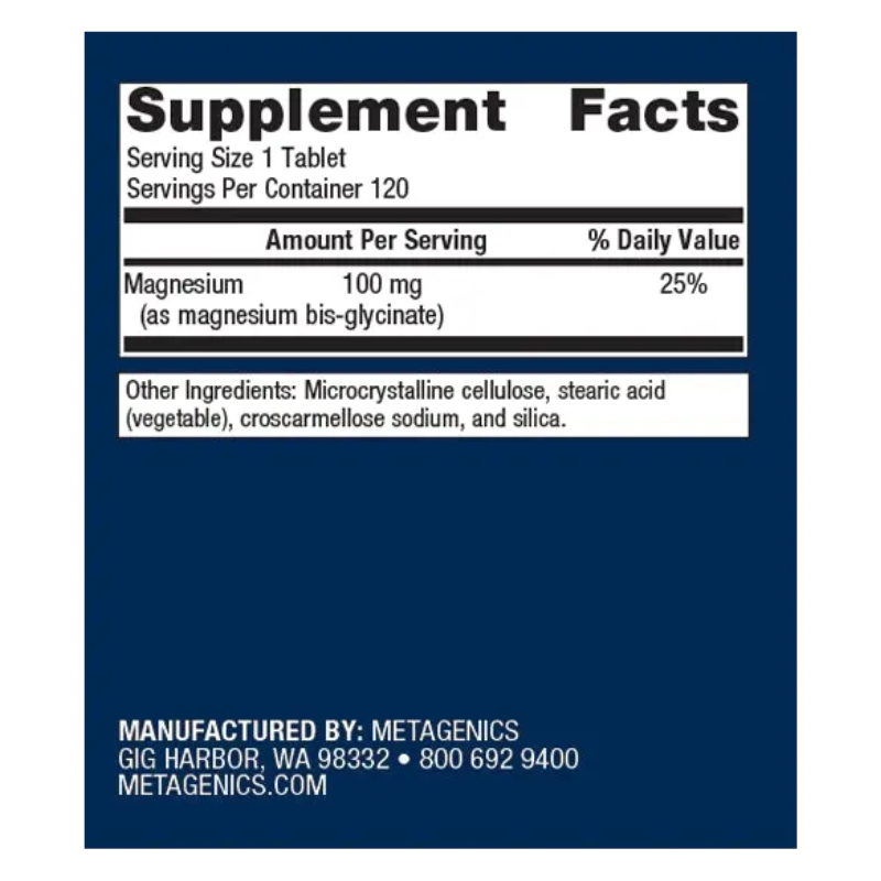 Mag Glycinate - Highly Absorbable Magnesium (120 Tablets)